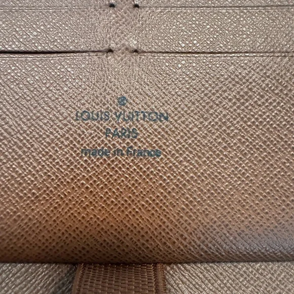 Louis Vuitton Brown and Gold Monogram Zip Wallet - Picture 13 of 16
